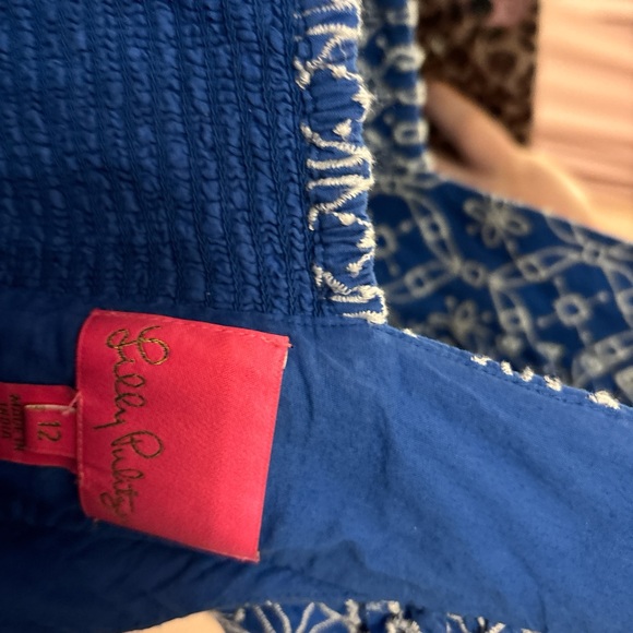 Lilly Pulitzer Blue and White Midi Dress - Picture 3 of 4